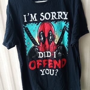 Marvel Deadpool Black Graphic Tee